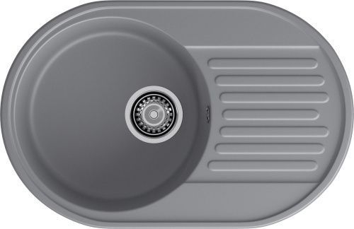Кухонная мойка Granfest Quarz 18 темно-серый 74х48 цвет темно-серый поверхность матовая