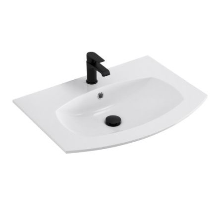 Раковина из искусственного камня Cezares STING 50158 70х52 подвесная цвет белый 1 отверстие под смеситель