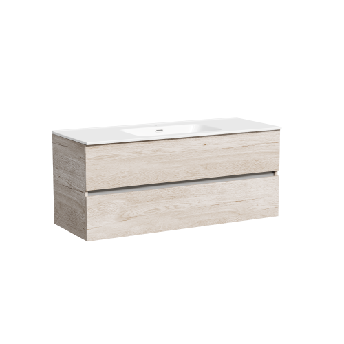 Тумба под раковину Sancos Urban UR120-1EG 119х45х55 подвесная цвет дуб галифакс натуральный