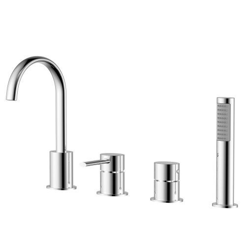 Смеситель Azario DELICATE AZ-QA28173C-1381AC на борт ванны хром