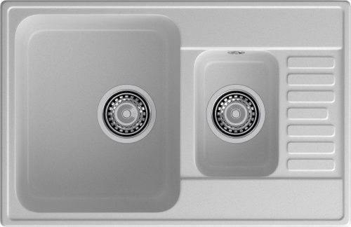 Кухонная мойка Granfest Quarz 21К серый 74х48 цвет серый поверхность матовая