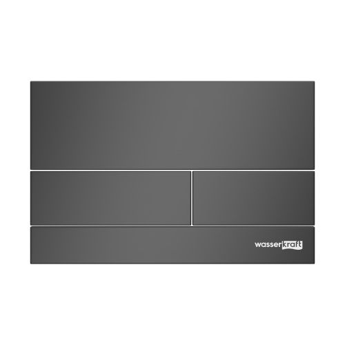 Клавиша смыва механическая Wasserkraft MB04 цвет черный матовый