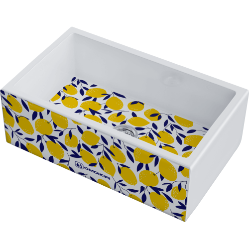 Кухонная мойка Omoikiri Mikura 76-Lemon 4993020 76х46 цвет белый