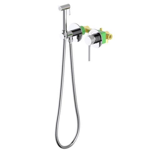 Смеситель с гигиеническим душем Timo Saona 2339/00SM встраиваемый в стену хром