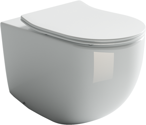 Унитаз приставной Ceramica Nova METROPOL CN4004 белый с сиденьем микролифт безободковый душевой смыв - фото 2