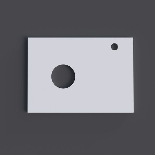 Столешница Grossman Флай 506001 57х39 накладная цвет белый