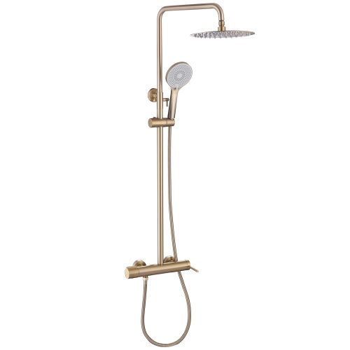 Душевая стойка ABBER AF8816G настенная цвет золото матовое