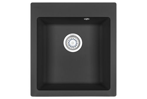 Кухонная мойка Granula 4651, ТУРМАЛИН 47х51 цвет черный поверхность матовая