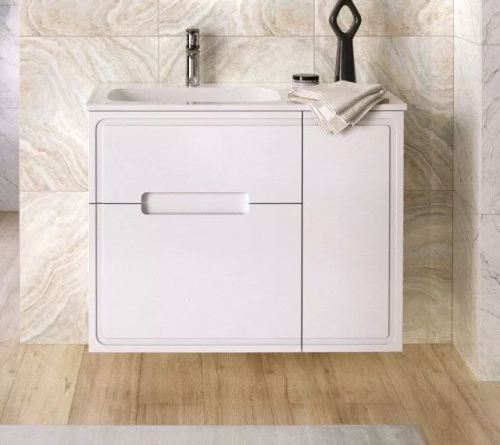 Тумба TA-MBO-90PR(L)-blanco 90x45x68 + Раковина ФР-00003411 Taliente