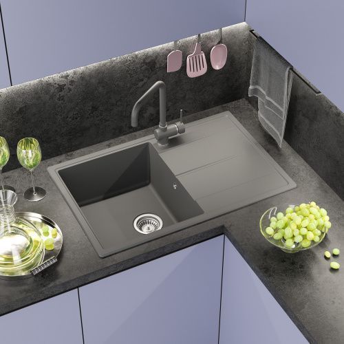 Кухонная мойка Misty Linkor LIN-78х51-04 78х51 цвет серый
