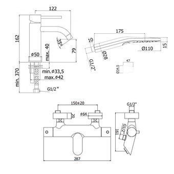 Душевой набор Paffoni Light KITLIG022CR120 настенный - фото 5