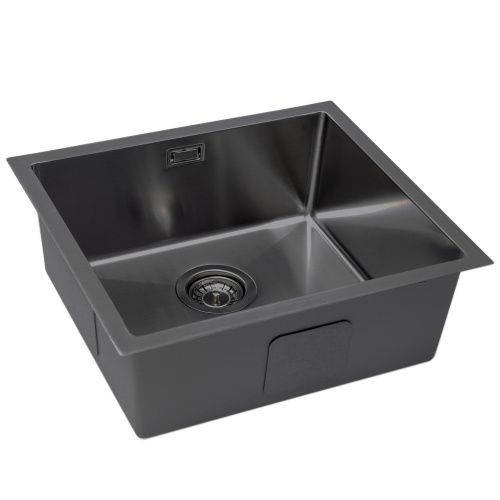 Кухонная мойка Grandex Aqua PROLINE 55 3002063 55х45 цвет графит поверхность матовая