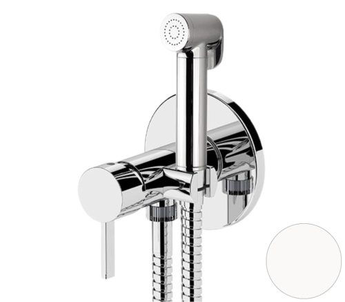 Гигиенический душ со смесителем Remer MC65WBO белый матовый