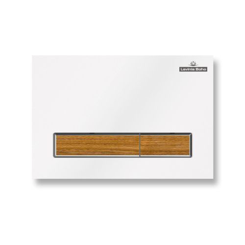 Клавиша смыва механическая Lavinia Boho RelFix 38050603 цвет белый/светлое дерево