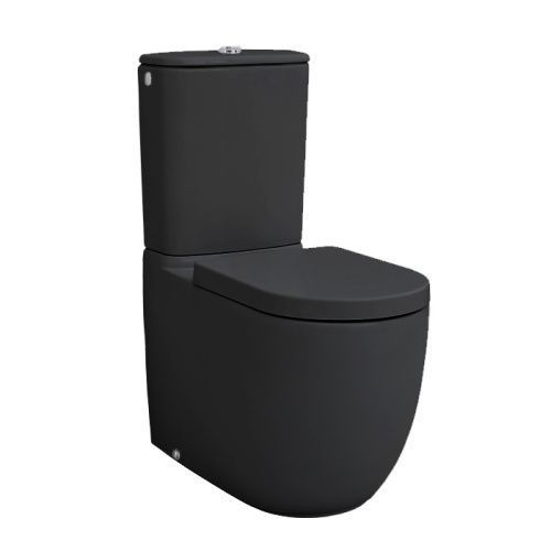 Чаша унитаза напольная Artceram File 2.0 FLV003 17 00 цвет черный матовый без сиденья и без бачка каскадный смыв