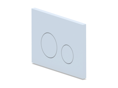 Клавиша смыва механическая Bas ИУ00002 цвет белый глянцевый