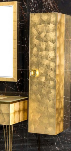 Шкаф-пенал Armadi Art Lucido 772-Foil 35х40х150 подвесной цвет золото