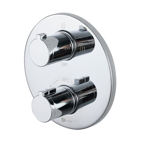 Смеситель для ванны и душа LeMark Yeti LM7828C встраиваемый в стену хром с термостатом