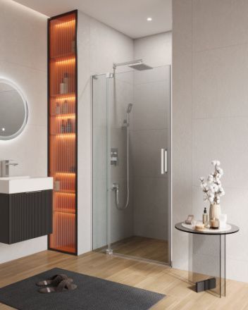 Душевая дверь Cezares SLIDER SLIDER-B-1-90/100-C-Cr 90х195 стекло прозрачное профиль хром глянцевый