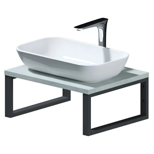 Столешница 1MarKa Grunge Loft Ц0000001586 60х48 накладная цвет бетон светлый