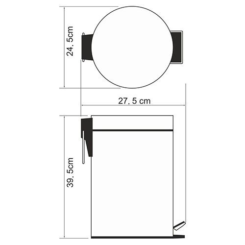 Ведро мусорное WasserKRAFT 612 - фото 5