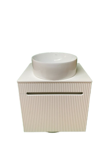 Тумба с раковиной Sintesi STL.W7025_SIN-LVB-APP-416 60х55х50 подвесная цвет белый