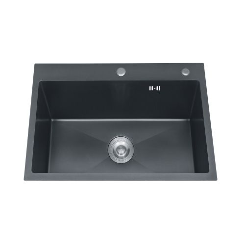 Кухонная мойка Azario Mia AZB5050M 50х50 цвет оружейная сталь