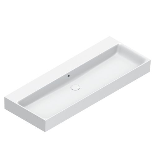 Раковина керамическая Catalano Premium 120 см 221200021 подвесная цвет белый матовый без отверстий под смеситель