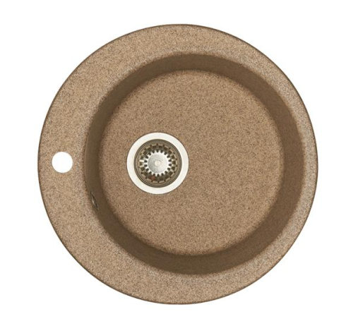 Кухонная мойка Aquaton Иверия 1A711032IV270 48х48 цвет коричневый поверхность матовая