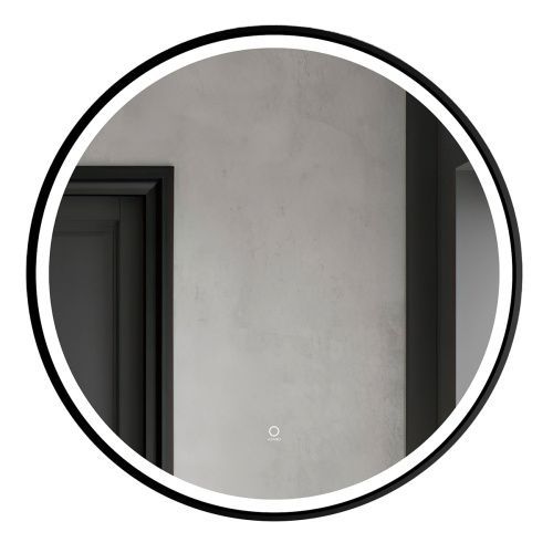 Зеркало в ванную Azario Aurora AZ-Z-012CS 80х80 цвет черный