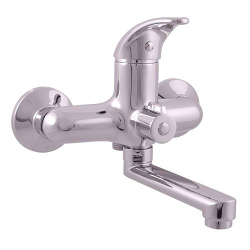 Смеситель для ванны и душа SAZAVA SA551.5 настенный хром