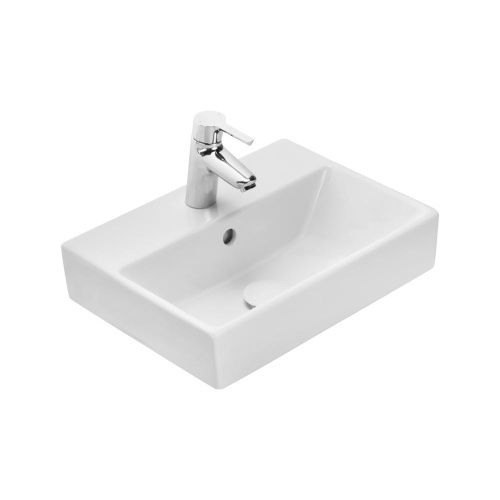 Раковина из сантехнического фарфора Roca OLETA 50 см 7.3274.C.300.Y подвесная цвет белый 1 отверстие под смеситель