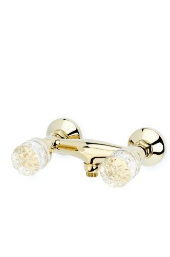 Смеситель Boheme Crystal 294-CRST настенный золото
