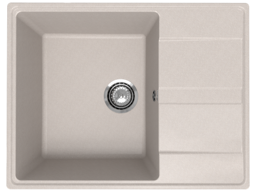 Кухонная мойка Ulgran Quartz Prima 650-10 65х50 цвет песочный