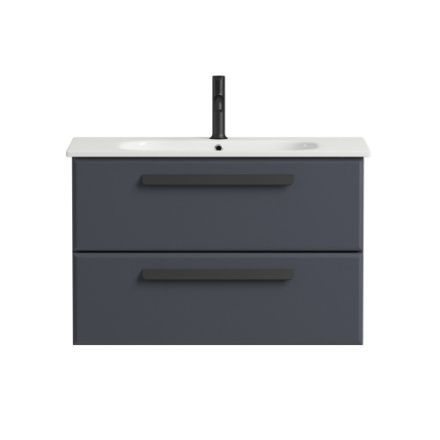 Тумба под раковину Cezares ECO ECO-CER-800-2C-SO-GR-P 77х45х50 подвесная цвет серый