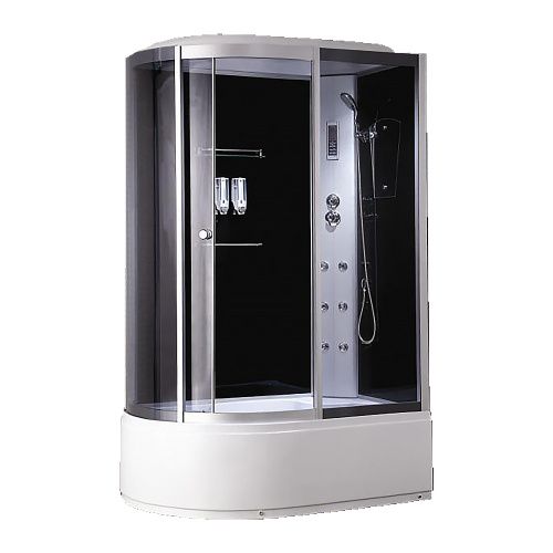 Душевая кабина Loranto CS-007 CS-007-2R 135*85* 135х85 асимметричная с крышей ориентация правая