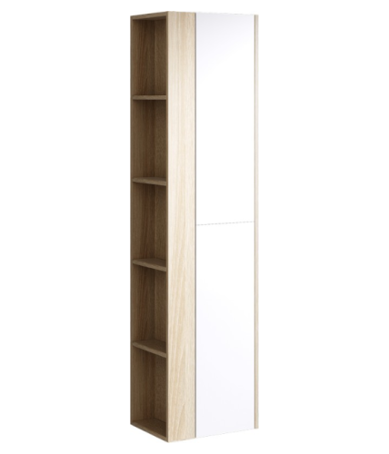 Шкаф-пенал Aqwella Y Mai.05.04 40х30х159 подвесной цвет белый/коричневый