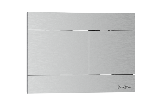 Клавиша смыва механическая Iberica Blanca INOX-R IB.B015.01 цвет серый