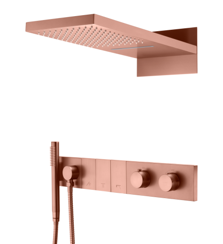 Душевая система Boheme Zodiac 133-CB встраиваемая цвет медь брашированная