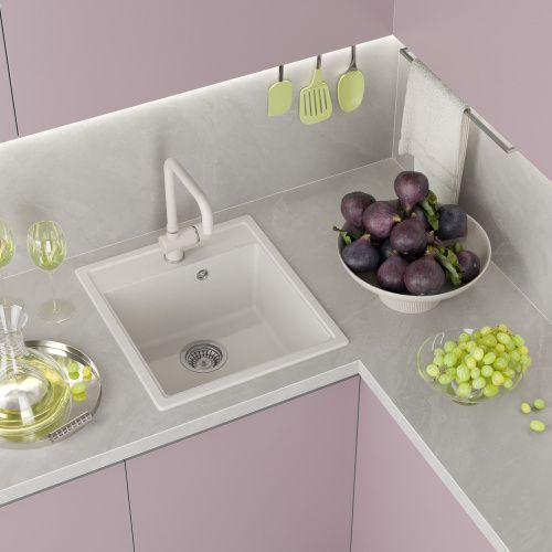Кухонная мойка Misty Imperial IMP-46х51-03 46х51 цвет белый