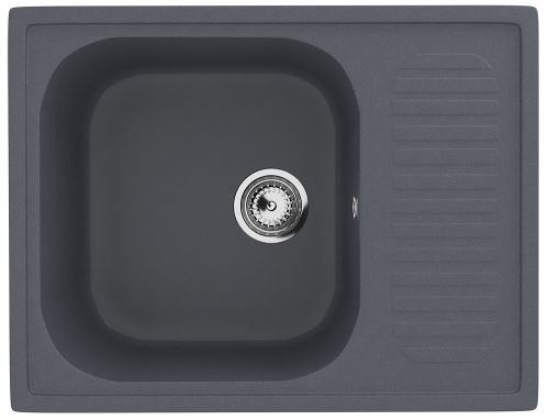 Кухонная мойка Ulgran Classic U-202-343 64х49 цвет антрацит