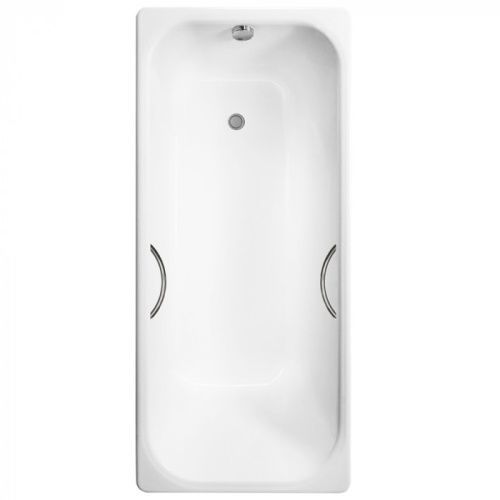 Ванна чугунная Delice Aurora DLR230605R 170х70 пристенная прямоугольная без ножек с отверстиями под ручки