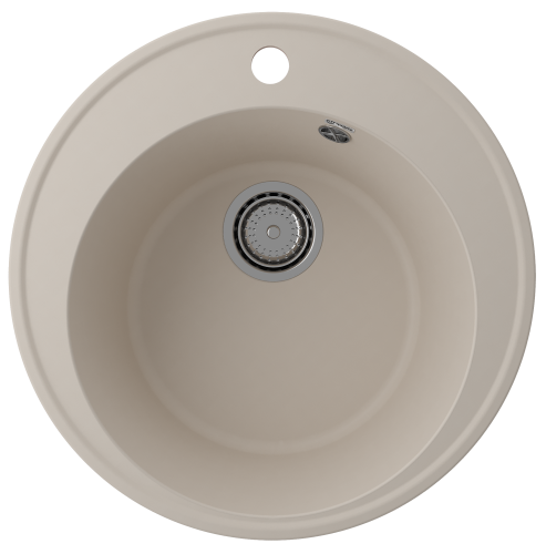 Кухонная мойка Ulgran Quartz Nora 485-02 49х49 цвет бежевый поверхность матовая