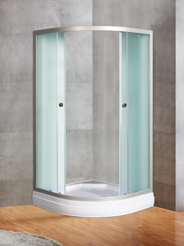 Душевой уголок River DON LIGHT 10000002917 80х80 стекло матовое профиль хром матовый без поддона