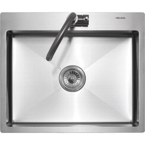 Кухонная мойка Melana ProfLine MLN-R6050H 60х50 цвет сатин поверхность матовая