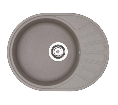 Кухонная мойка Aquaton Чезана 1A711232CS250 57х44 цвет серый поверхность матовая