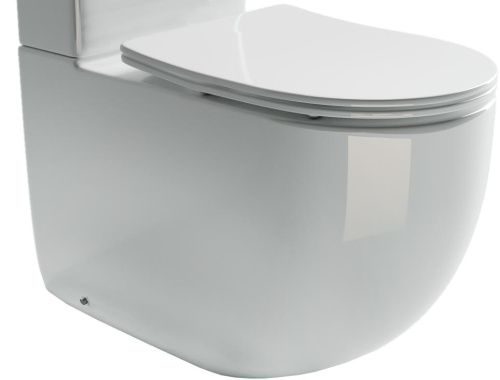 Чаша унитаза напольная Ceramica Nova METROPOL CN4001-B цвет белый без бачка с сиденьем микролифт безободковая смыв торнадо