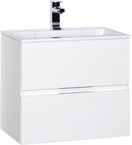 Тумба с раковиной Aquanet Алвита 00213095 60х45х53 подвесная цвет белый