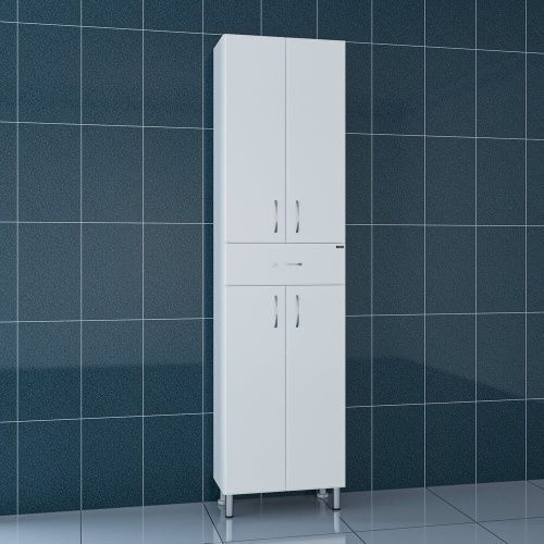 Шкаф-пенал СанТа Стандарт 501013 50х31х181 напольный цвет белый