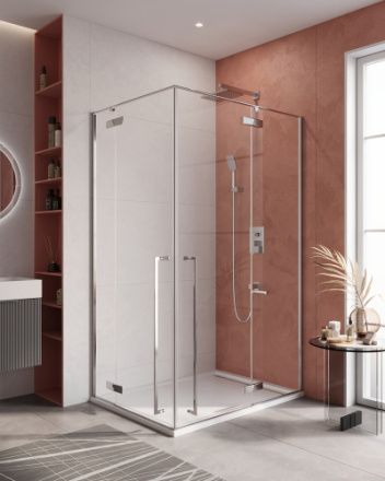 Душевой уголок Cezares LINER LINER-AH-2-120/90-C-Cr-R 120х90 стекло прозрачное профиль хром глянцевый без поддона